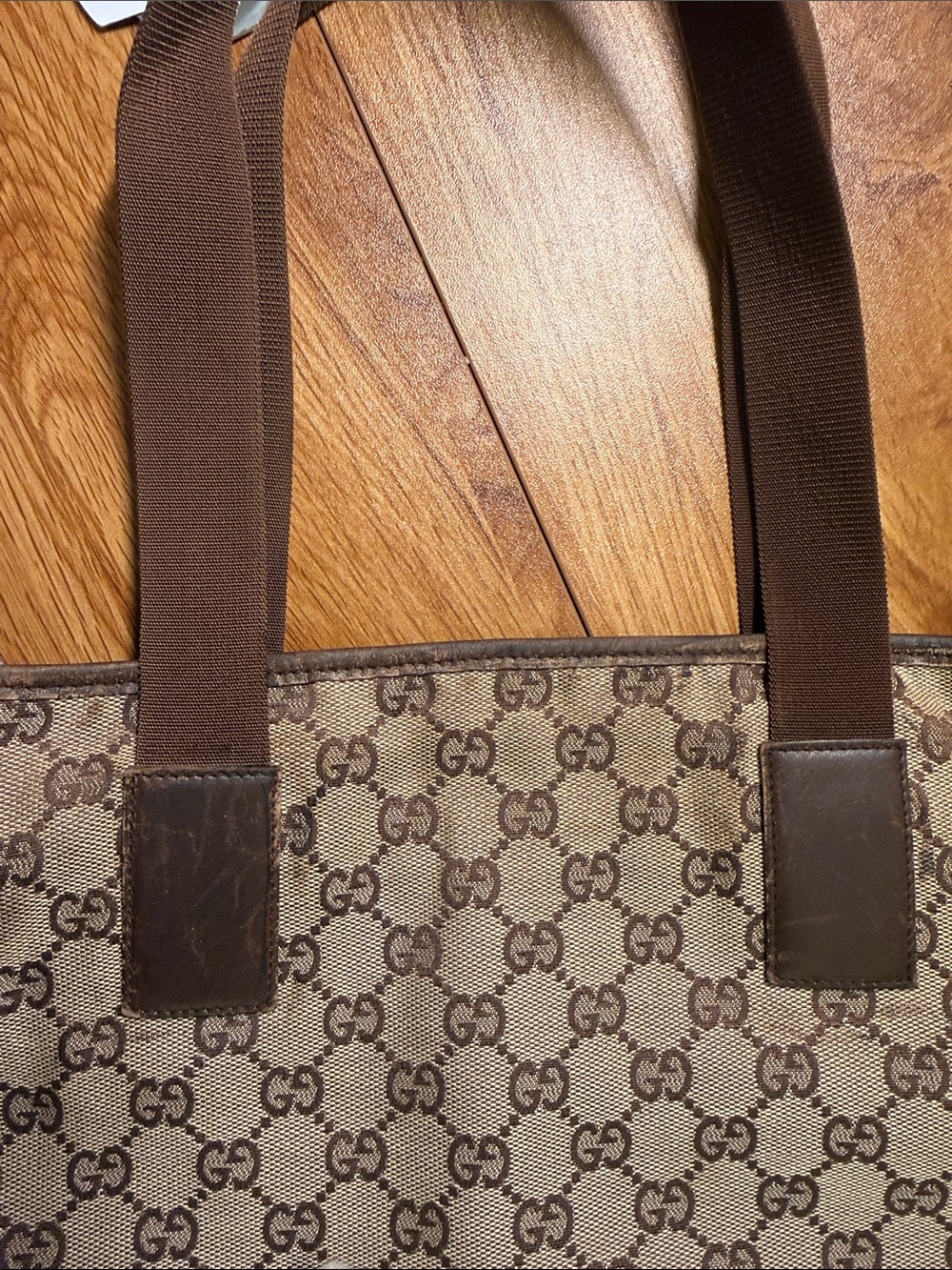 Gucci Beige and Brown GG Canvas Messenger Bag - Picture 7 of 13